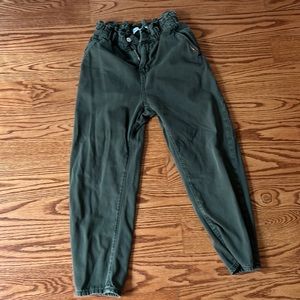 Zara Paperbag baggy pants